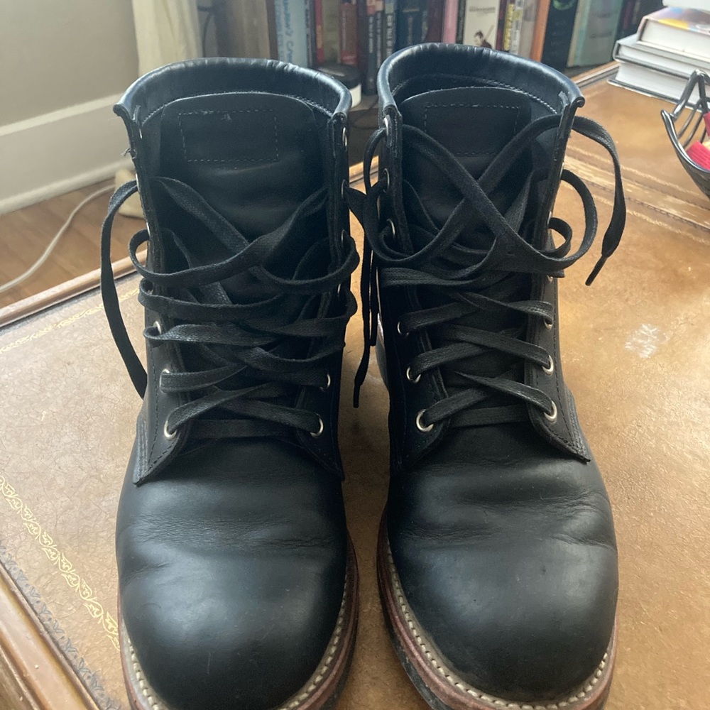 Chippewa Aldrich Black Boots 9D.